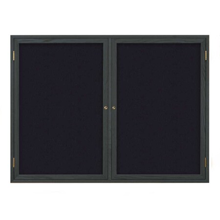 United Visual Products Open Faced Traditional Rounded Corkboard UV643ARC-GOLD-DBURGU